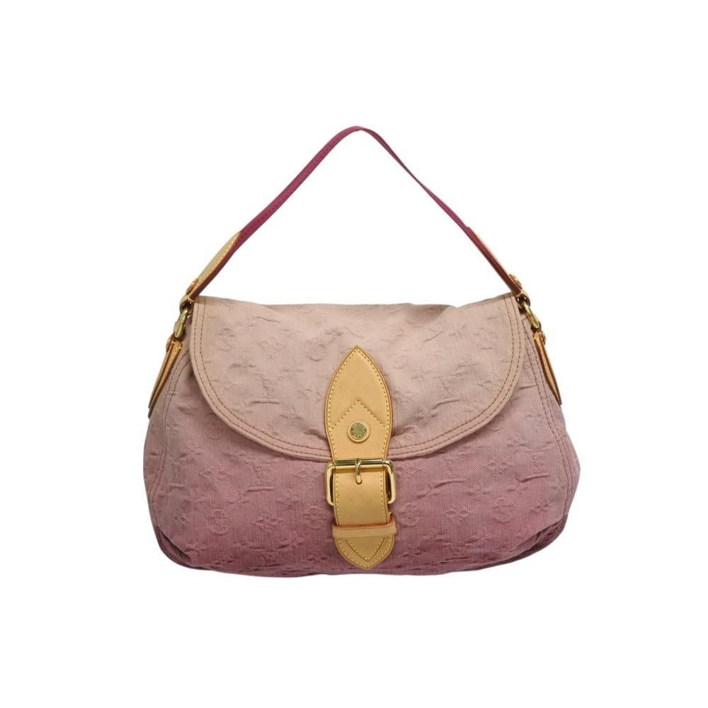 Louis Vuitton Sunray handbag Monogrammed denim leather pink gradient